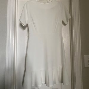 White ruffle dress